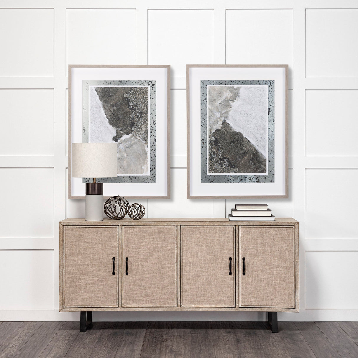 Mudslide I by Mercana Studio a Hand Embellished Textured Framed Art Print Matted under Glass by Mercana at Eve Furniture