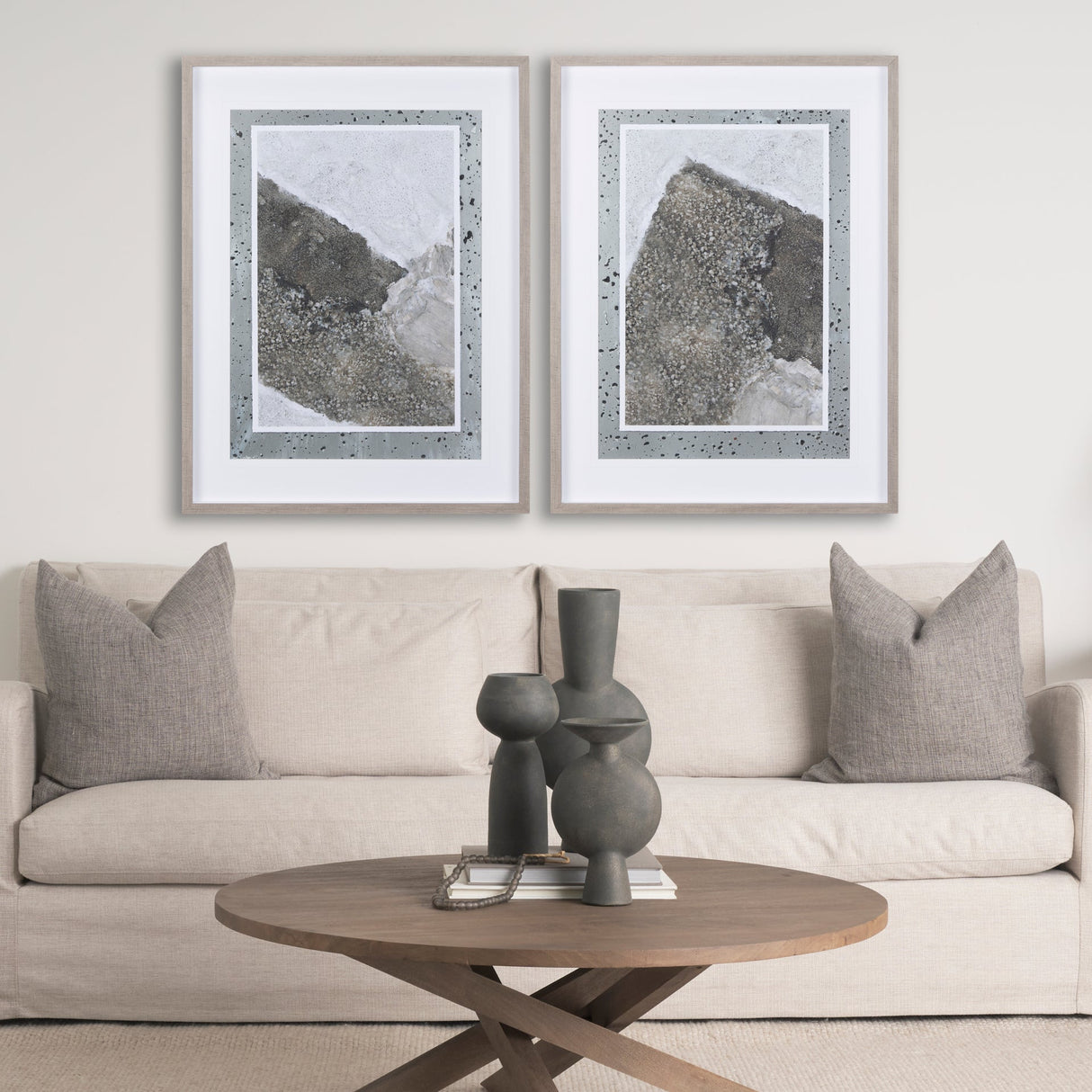 Mudslide III by Mercana Studio a Hand Embellished Textured Framed Art Print Matted under Glass by Mercana at Eve Furniture
