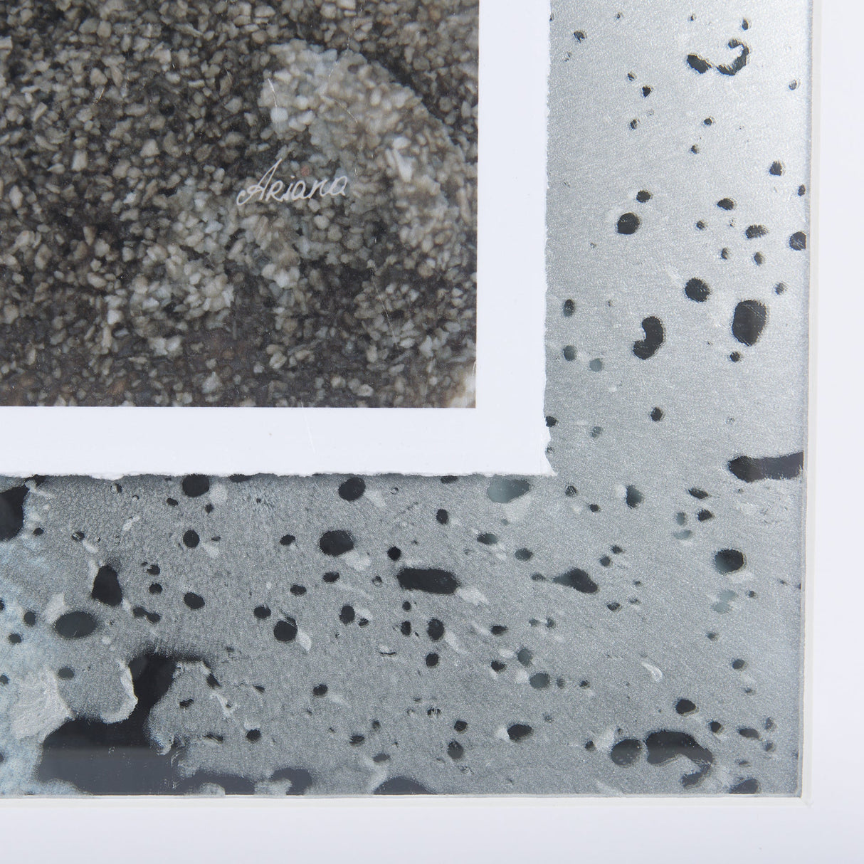 Mudslide IV by Mercana Studio a Hand Embellished Textured Framed Art Print Matted under Glass by Mercana at Eve Furniture
