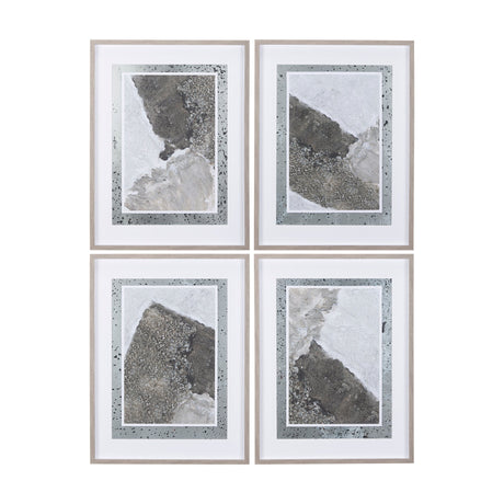 Mudslide IV by Mercana Studio a Hand Embellished Textured Framed Art Print Matted under Glass by Mercana at Eve Furniture