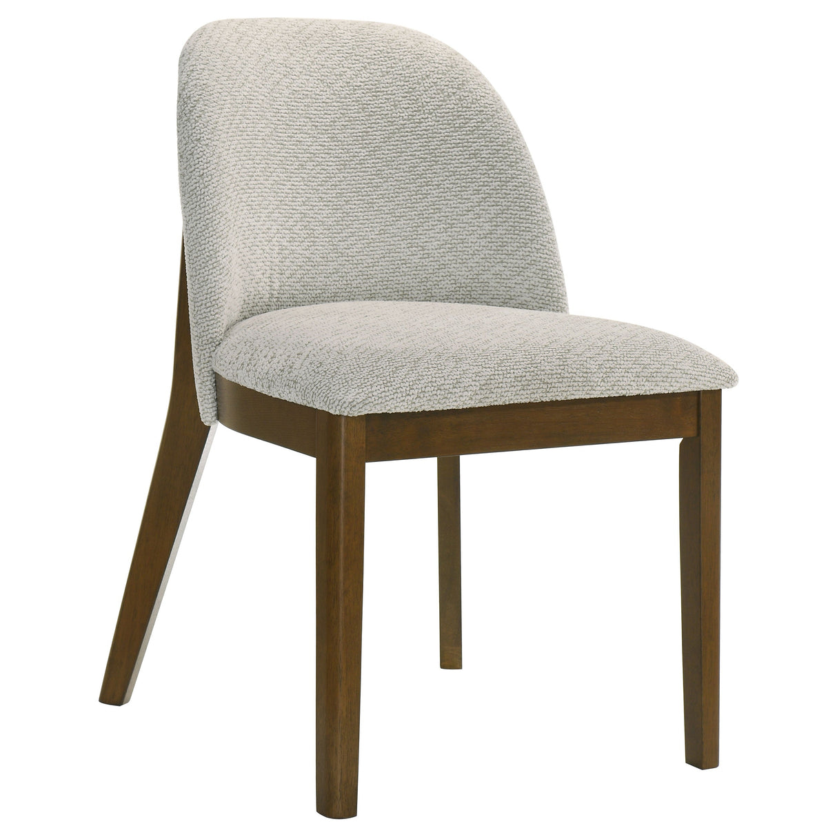 Mueller Brown And Beige Upholstered Dining Side Chair (Set Of 2) by Coaster at Eve Furniture
