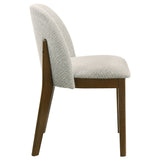 Mueller Brown And Beige Upholstered Dining Side Chair (Set Of 2) by Coaster at Eve Furniture