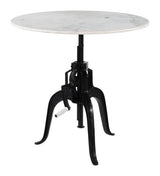 Mufid White & Black Bistro Table by Zuomod at Eve Furniture