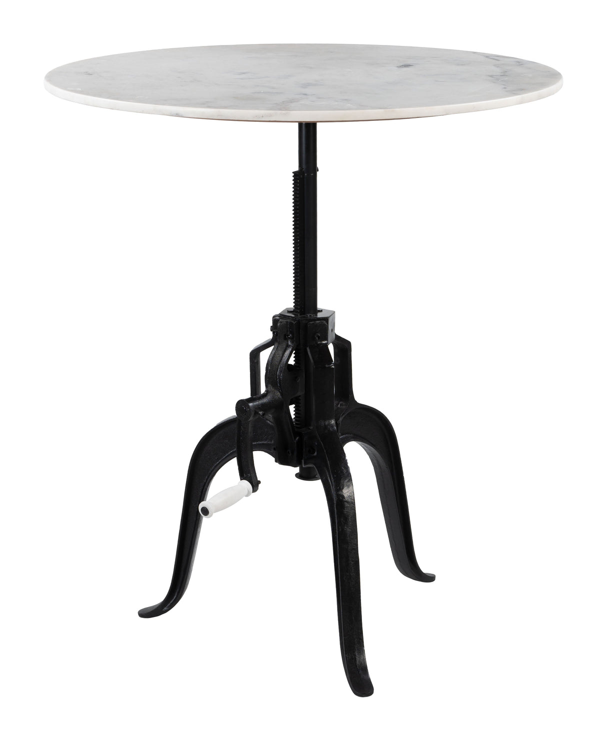 Mufid White & Black Bistro Table by Zuomod at Eve Furniture