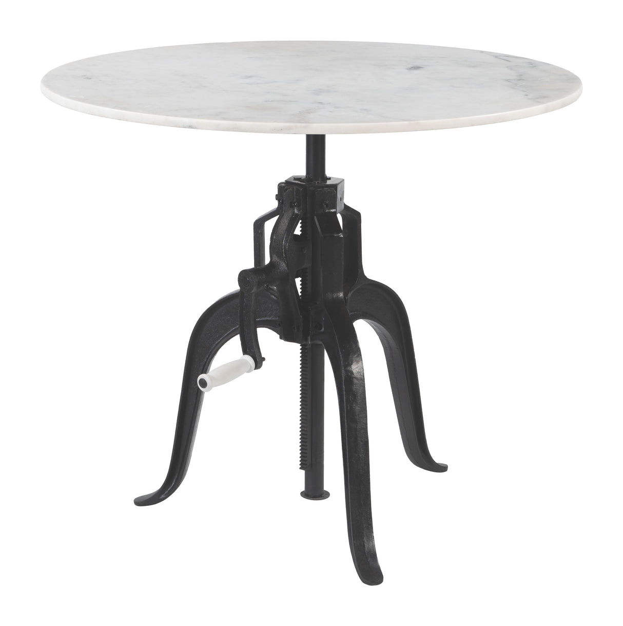 Mufid White & Black Bistro Table by Zuomod at Eve Furniture