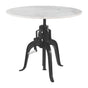 Mufid White & Black Bistro Table by Zuomod at Eve Furniture
