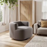 Mugav Swivel Chair Gray by Zuomod at Eve Furniture