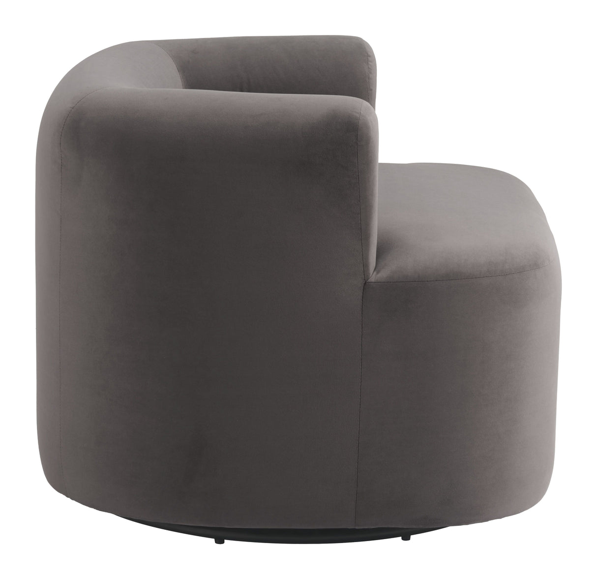 Mugav Swivel Chair Gray by Zuomod at Eve Furniture