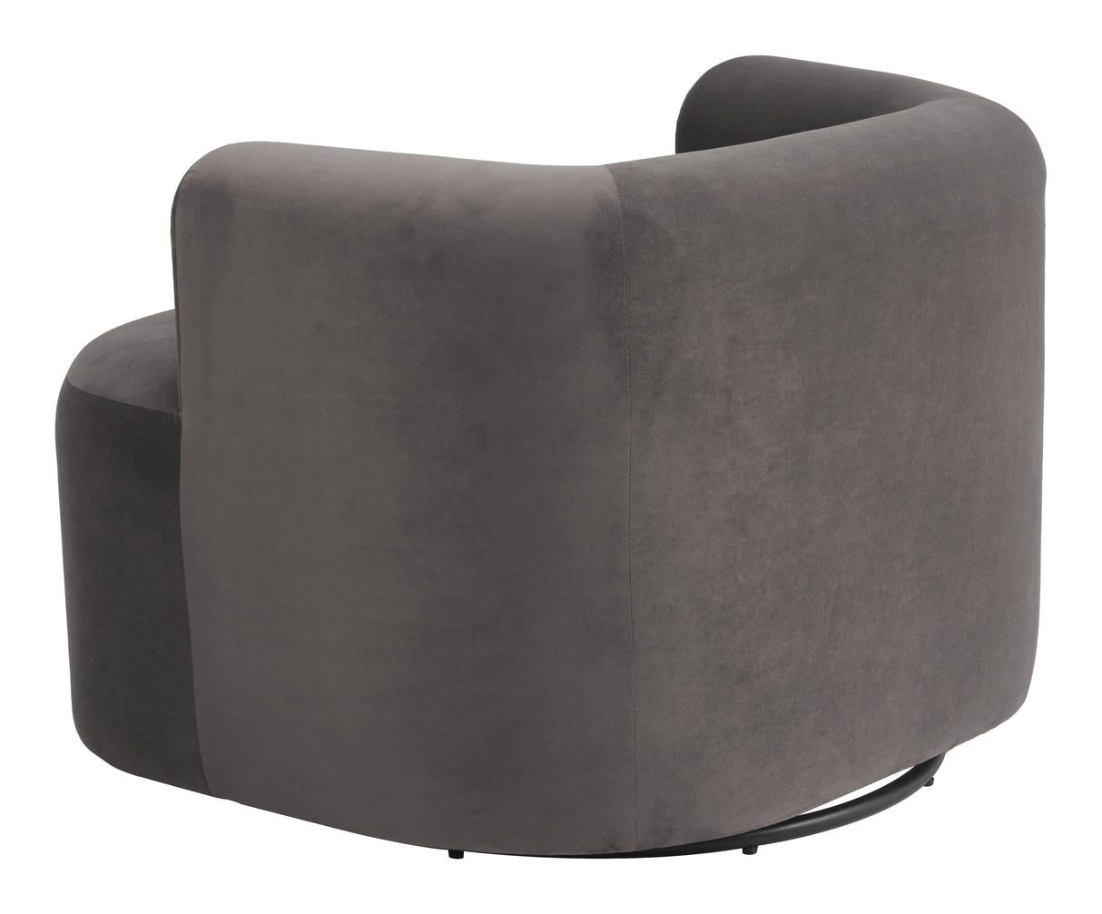 Mugav Swivel Chair Gray by Zuomod at Eve Furniture