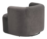 Mugav Swivel Chair Gray by Zuomod at Eve Furniture