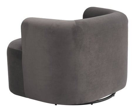 Mugav Swivel Chair Gray by Zuomod at Eve Furniture