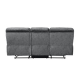 Muirfield Gray 2-Piece Double Reclining Set by Homelegance at Eve Furniture