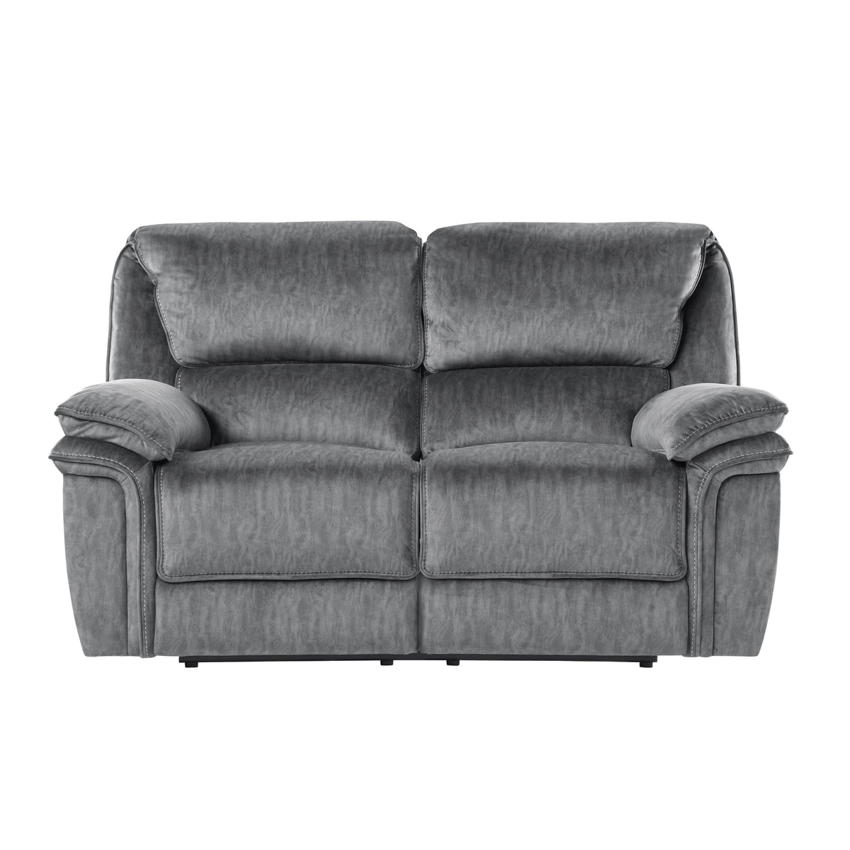 Muirfield Gray 2-Piece Double Reclining Set by Homelegance at Eve Furniture