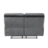 Muirfield Gray 2-Piece Double Reclining Set by Homelegance at Eve Furniture