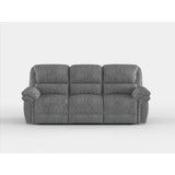 Muirfield Gray Double Reclining Sofa by Homelegance at Eve Furniture