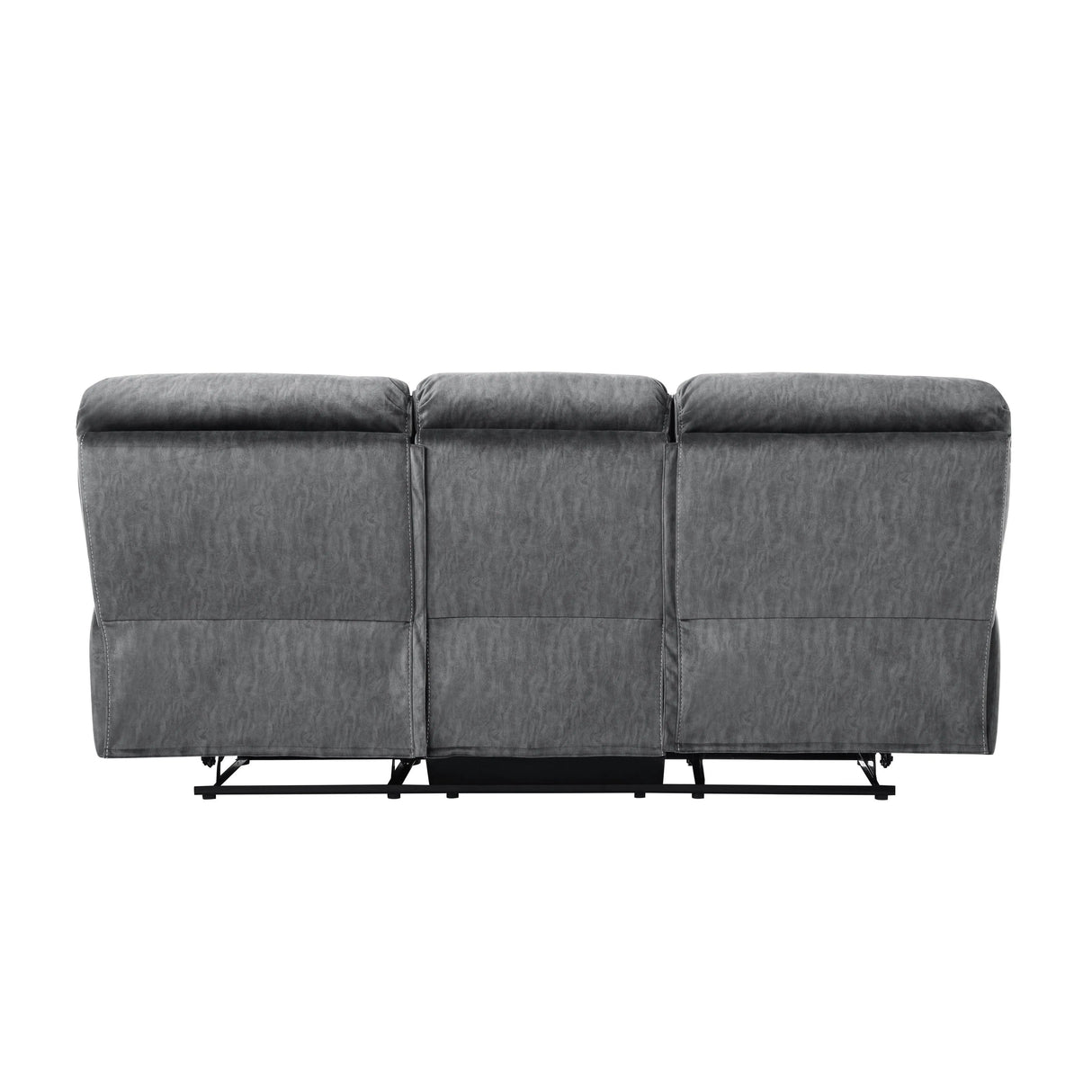 Muirfield Gray Double Reclining Sofa by Homelegance at Eve Furniture