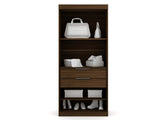 Mulberry 2.0 Sectional Wardrobe Closet in Brown by Manhattan Comfort at Eve Furniture