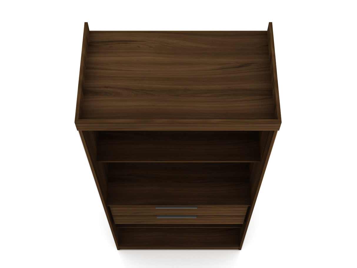 Mulberry 2.0 Sectional Wardrobe Closet in Brown by Manhattan Comfort at Eve Furniture