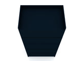 Mulberry 2.0 Sectional Wardrobe Closet in Tatiana Midnight Blue by Manhattan Comfort at Eve Furniture