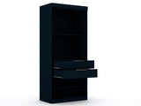 Mulberry 2.0 Sectional Wardrobe Closet in Tatiana Midnight Blue by Manhattan Comfort at Eve Furniture