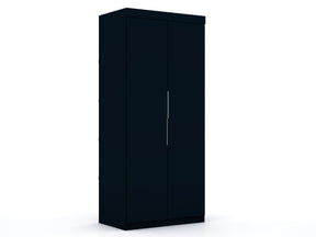 Mulberry 2.0 Sectional Wardrobe Closet in Tatiana Midnight Blue by Manhattan Comfort at Eve Furniture