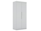 Mulberry 2.0 Sectional Wardrobe Closet in White by Manhattan Comfort at Eve Furniture