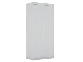 Mulberry 2.0 Sectional Wardrobe Closet in White by Manhattan Comfort at Eve Furniture