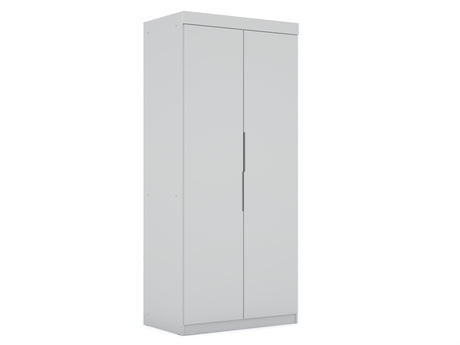 Mulberry 2.0 Sectional Wardrobe Closet in White by Manhattan Comfort at Eve Furniture