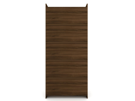 Mulberry 2.0 Wardrobe Closet in Brown (set of 2) by Manhattan Comfort at Eve Furniture