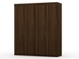 Mulberry 2.0 Wardrobe Closet in Brown (set of 2) by Manhattan Comfort at Eve Furniture