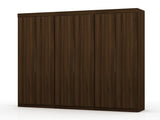 Mulberry 2.0 Wardrobe Closet in Brown (set of 3) by Manhattan Comfort at Eve Furniture