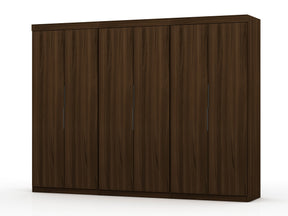 Mulberry 2.0 Wardrobe Closet in Brown (set of 3) by Manhattan Comfort at Eve Furniture