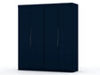 Mulberry 2.0 Wardrobe Closet in Tatiana Midnight Blue (set of 2) by Manhattan Comfort at Eve Furniture
