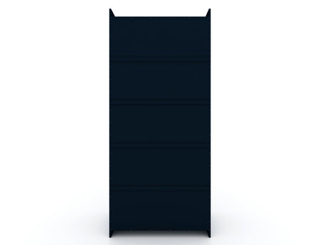 Mulberry 2.0 Wardrobe Closet in Tatiana Midnight Blue (set of 3) by Manhattan Comfort at Eve Furniture