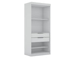 Mulberry 2.0 Wardrobe Closet in White (set of 2) by Manhattan Comfort at Eve Furniture