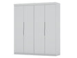 Mulberry 2.0 Wardrobe Closet in White (set of 2) by Manhattan Comfort at Eve Furniture