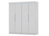 Mulberry 2.0 Wardrobe Closet in White (set of 2) by Manhattan Comfort at Eve Furniture