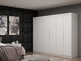 Mulberry 2.0 Wardrobe Closet in White (set of 3) by Manhattan Comfort at Eve Furniture