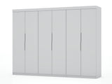 Mulberry 2.0 Wardrobe Closet in White (set of 3) by Manhattan Comfort at Eve Furniture