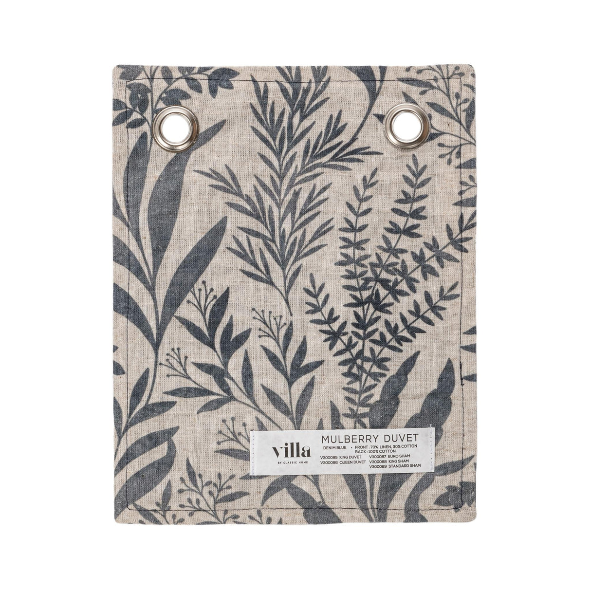 Mulberry Denim Blue Duvet Collection by Classic Home at Eve Furniture