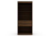 Mulberry Open 1 Sectional Closet in Brown by Manhattan Comfort at Eve Furniture