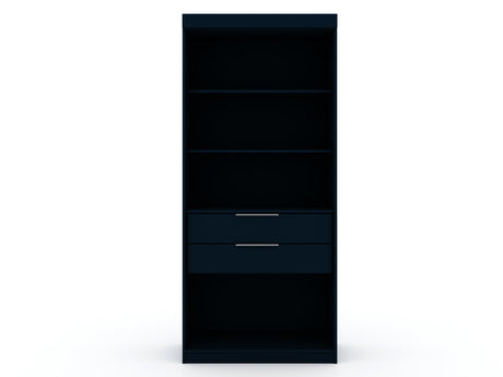 Mulberry Open 1 Sectional Closet in Tatiana Midnight Blue by Manhattan Comfort at Eve Furniture