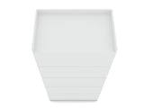 Mulberry Open 1 Sectional Closet in White by Manhattan Comfort at Eve Furniture