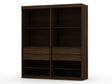 Mulberry Open 2 Sectional Closet in Brown (set of 2) by Manhattan Comfort at Eve Furniture
