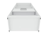 Mulberry Open 2 Sectional Closet in White (set of 2) by Manhattan Comfort at Eve Furniture