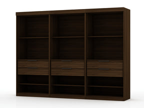 Mulberry Open 3 Sectional Closet in Brown (set of 3) by Manhattan Comfort at Eve Furniture