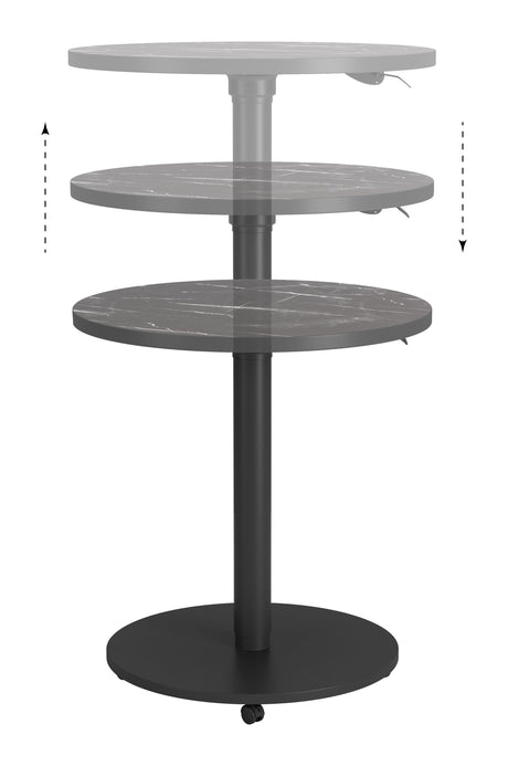 Mule Black Adjustable Bar Table by Zuomod at Eve Furniture