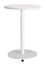 Mule White Adjustable Bar Table by Zuomod at Eve Furniture