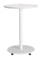 Mule White Adjustable Bar Table by Zuomod at Eve Furniture