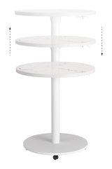 Mule White Adjustable Bar Table by Zuomod at Eve Furniture